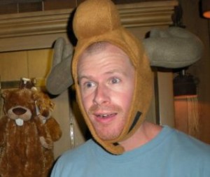 Trying on hats at Epcot Center.  Orlando, FL.