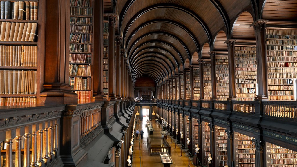 Old Library Long Room at Trinity College